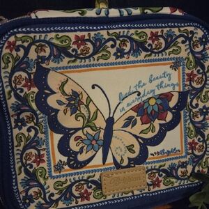 Like New Brighton Butterfly Travel Jewelry/Beauty Organizer Case Floral